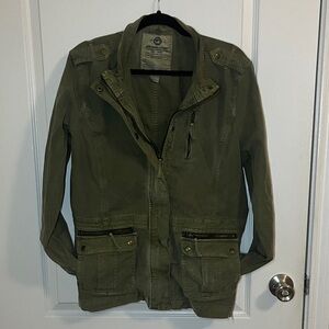 Lucky Brand Green Khaki Utility Jacket - Fall of 2013